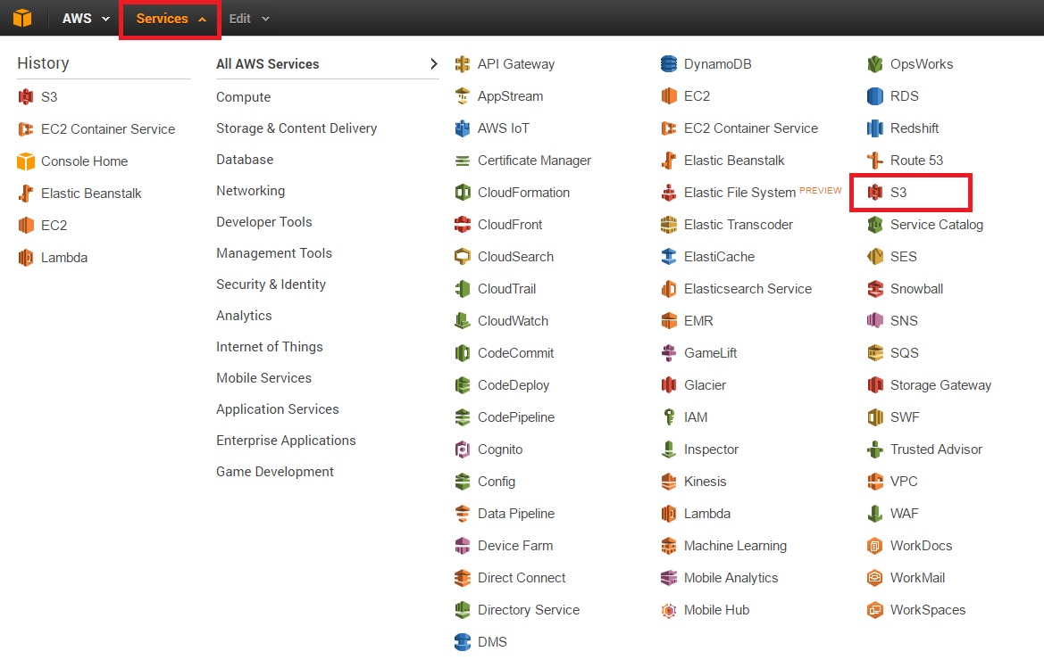 find-s3-service